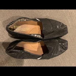 Black sequin TOMS - 8.5